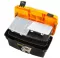 Plastic Tool Box With Top Compartments And Movable Internal Drawers, 20-inch Size (510×290×280 Mm) Yellow Color