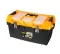 Plastic Tool Box With Metal Latch And Top Compartments, 22-inch Size (564×310×310 Mm), Mano Brand, Made In Turkey