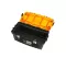 Plastic Tool Box With Metal Latch And Top Compartments, 22-inch Size (564×310×310 Mm), Mano Brand, Made In Turkey