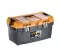 Plastic Tool Box With Metal Latch And Top Compartments, 22-inch Size (564×310×310 Mm), Mano Brand, Made In Turkey