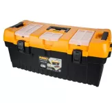 Plastic Tool Box With Plastic Lock And Top Compartments, 26 Inches, Size 710×315×290 Mm, Brand: Mano...