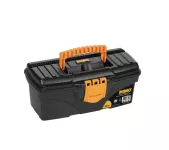 Black Plastic Tool Box, 13 Inches, Size 320×165×135 Mm, Brand: Mano, Made In Turkey