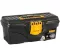 Black Plastic Tool Box, 16 Inches, Size 410×206×192 Mm, Brand: Mano, Made In Turkey