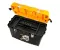 Jumbo Plastic Tool Box With Metal Lock And Top Compartments, 22 Inches, Size 564×310×388 Mm, Brand: Mano, Made In Turkey.
