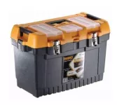 Jumbo Plastic Tool Box With Metal Lock And Top Compartments, 22 Inches, Size 564×310×388 Mm, Brand: ...