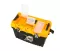 Jumbo Plastic Tool Box With Metal Lock And Top Compartments, 22 Inches, Size 564×310×388 Mm, Brand: Mano, Made In Turkey.