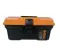 Heavy-duty Plastic Tool Box With Plastic Lock And Top Compartments, 13 Inches, Size 334×187×147 Mm, Brand: Mano, Made In Turkey.