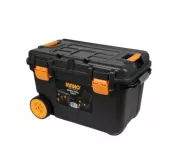Tool Box With Wheels, Upper And Inner Drawers, Trolley System, Plastic Lock, 28 Inches, Size 380×646...