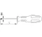 PH1 Cross (Phillips) Screwdriver With Red Handle, 100mm, Ceta Form, Turkish, 4200/52M