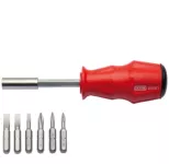 7-Piece 1/4" Screwdriver Bit Set With Handle, 3100/BT6A