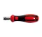 Ceta Form 1/4" Bit Screwdriver Handle, Short Black & Red Handle, F26/LBT