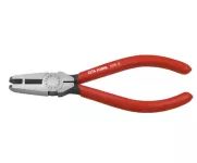 Insulated Crimping Pliers, Red Handle, For 0.4–1.1mm, 150mm Length, E69F-SL