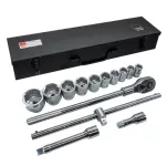 14-Piece 3/4" Drive Socket Set In Black Metal Case, C30-14MH2