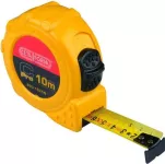 10-Meter Wide Tape Measure – Ceta Form, Turkish-made, 25mm Wide, Yellow Plastic, Model P05-1025