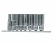 8-Piece Long Hex Bit Socket Set – 1/4" Drive, Ceta Form, Turkish-made, Model C04-RH08