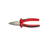 Standard Combination Pliers – Red Insulated Handle, Polished Finish, 200mm Length, Model E01-44-0200