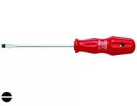 Ceta Form Red Slotted Screwdriver, 6.5 × 125 Mm, Model F30-065-125