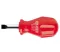 Ceta Form Red Stubby Slotted Screwdriver, 4 × 25 Mm, Model 4100/TP40M