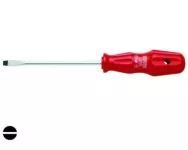 Ceta Form Slotted Screwdriver Red Handle 4×125 Mm, F30-040-125