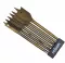 14pc Hex Shank Wood Drill Set 48526: 6 Flat Bits 10mm-25mm & 8 Carbon Steel Drill Bits 3mm-10mm