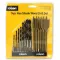 14pc Hex Shank Wood Drill Set 48526: 6 Flat Bits 10mm-25mm & 8 Carbon Steel Drill Bits 3mm-10mm