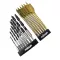 14pc Hex Shank Wood Drill Set 48526: 6 Flat Bits 10mm-25mm & 8 Carbon Steel Drill Bits 3mm-10mm