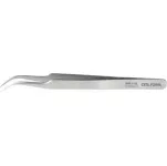Bent Needle-Nose Tweezers, Fine Tip, 120 Mm Length, Nickel-Plated Finish – Model H40-7-SA