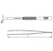 Flat Tip Straight Tweezers, 110 Mm Length, Nickel-Plated, Turkish Ceta Form – Model H43-06-0110