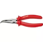 Bent Jaw Long Nose Pliers, Polished, PVC Insulated, 8-inch (200 Mm) – Model E16-44-0200