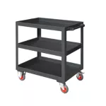 Heavy-Duty Metal Tool Trolley – 3 Open Shelves, Fully Accessible From All Sides, 930×760×460 Mm, Mo...