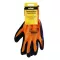 Textured Nitrile Coated Work Gloves Large Orange & Black