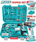 Total Impact Drill 66Nm With Kit 165 PCS