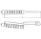 Hand Wire Brush With Wooden Handle, 275 Mm, Decorative, R40-4