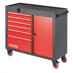 Heavy Duty 6-Drawer Super Tool Trolley With Side Tool Holder, Ceta Form, Turkey, A01-06W