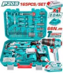 Total Impact Drill 66Nm With Kit 165 PCS