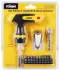 Ratchet T-Handle Screwdriver, Screwdriver Bits & Universal Socket, 14 Piece