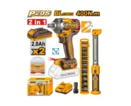 Cordless 2 Pcs Combo Kit (impact Wrench + Working Lamb) INGCO