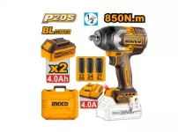 Cordless Impact Wrench 20 V 1/2" 850 N.M INGCO