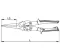 Ceta Form Long Nose Straight Snips, Yellow, 12", Model J04-300S