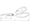 Ceta Form Long Nose Snips 10", Red Handle, Model J18-250