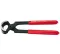 Ceta Form Pincer, Black Finish, Red Handle, 6.5", Turkish Made, Model E35-54-0160