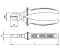 Ceta Form Diagonal Cutting Pliers, Super Handle, 6.5", Turkish Made, Model E06-41-0160