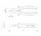 Ceta Form Diagonal Cutting Pliers 1000V Insulated, 7", Turkish Made, Model G12-18-0180