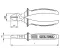 Ceta Form Diagonal Cutting Pliers, Red Handle, 6.5", Model E06-43-0160