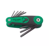 8-piece Folding Star (Torx) Hex Key Set, CETA FORM, Turkish, K99-F3-2