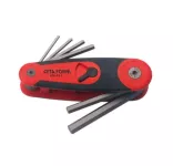 7-piece Folding Hex Key Set, CETA FORM, Turkish, K99-F1-2