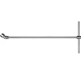 Flexible Handle With Socket, 19 Mm, 500 Mm Length, Ceta Form, B32-19