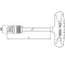 1/2" Super T-handle Socket Wrench, 220mm Length, Ceta Form, Made In Turkey — C21-60S