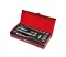 18-piece 3/8" Hex Socket Set (6–22mm) In Metal Case, Ceta Form, Made In Turkey — C10-18MH4