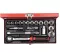 18-piece 3/8" Hex Socket Set (6–22mm) In Metal Case, Ceta Form, Made In Turkey — C10-18MH4